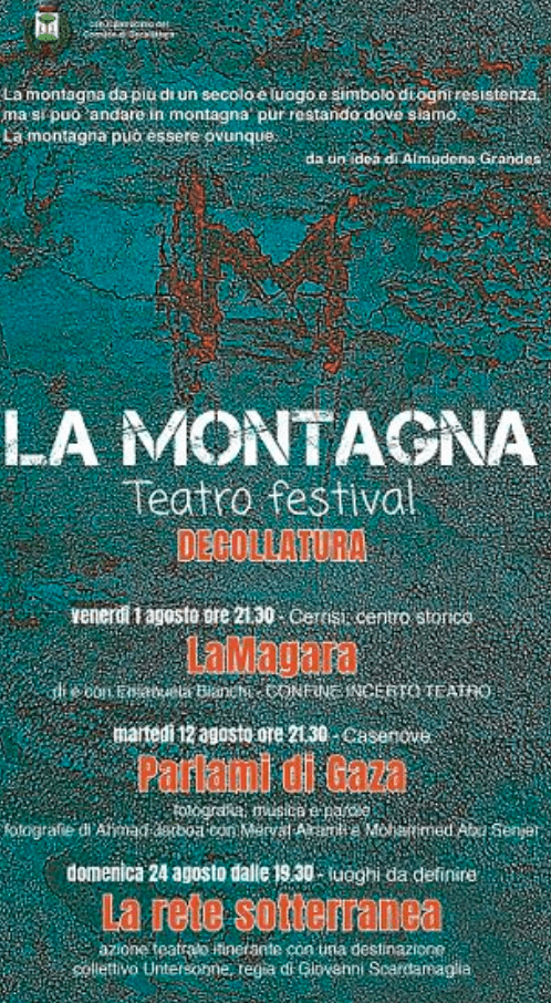 Immagine di copertina per La Montagna Teatro Festival 2025, diventare teatro in Calabria