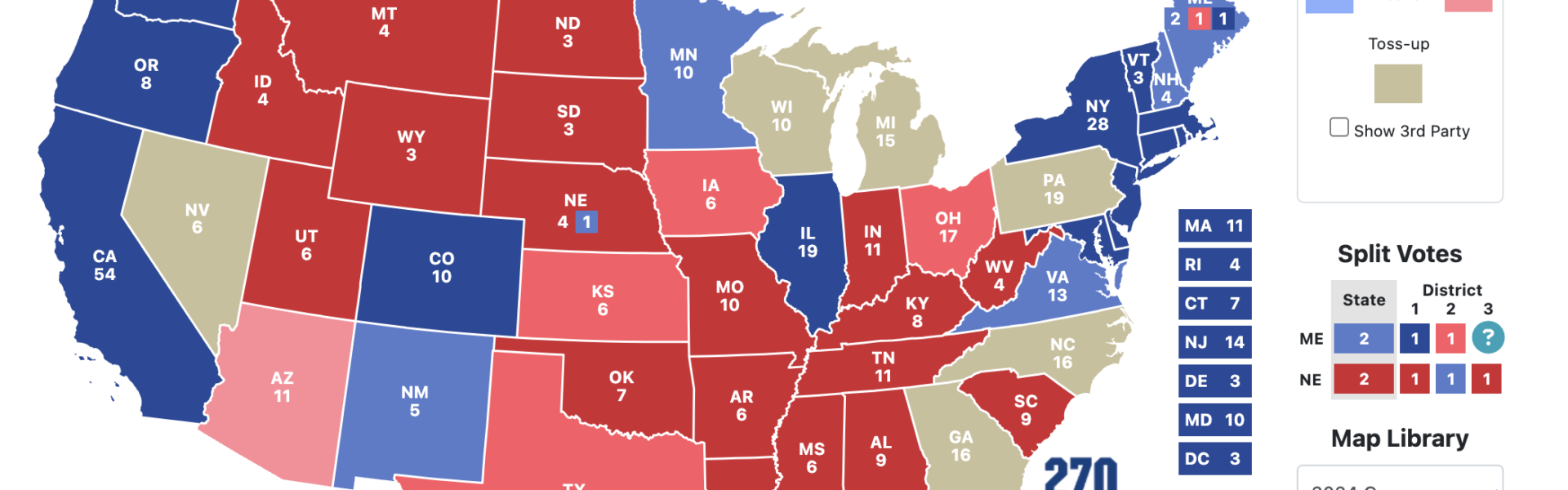 mappa elezioni usa 2024