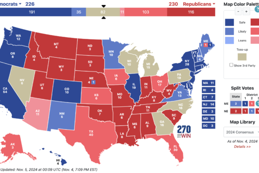 mappa elezioni usa 2024